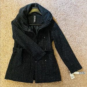 Details Brand Tweed Peacoat with Hood Medium